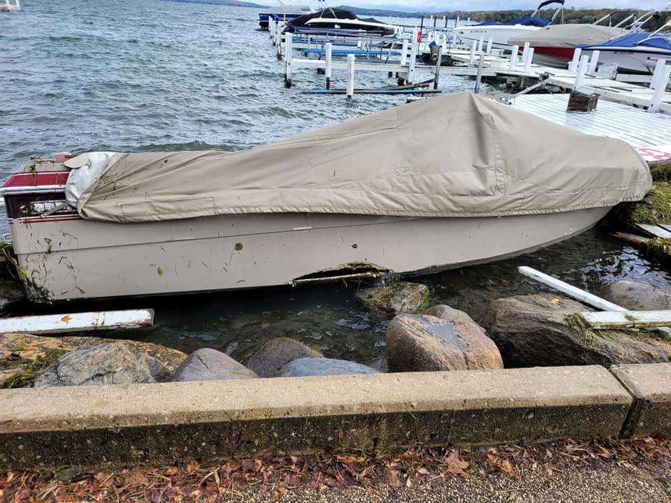 Pier damage